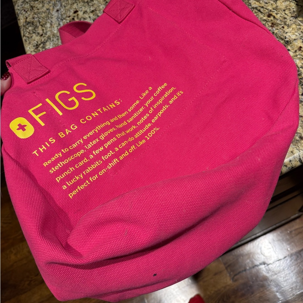 Figs Vibrant Pink Carryall Tote